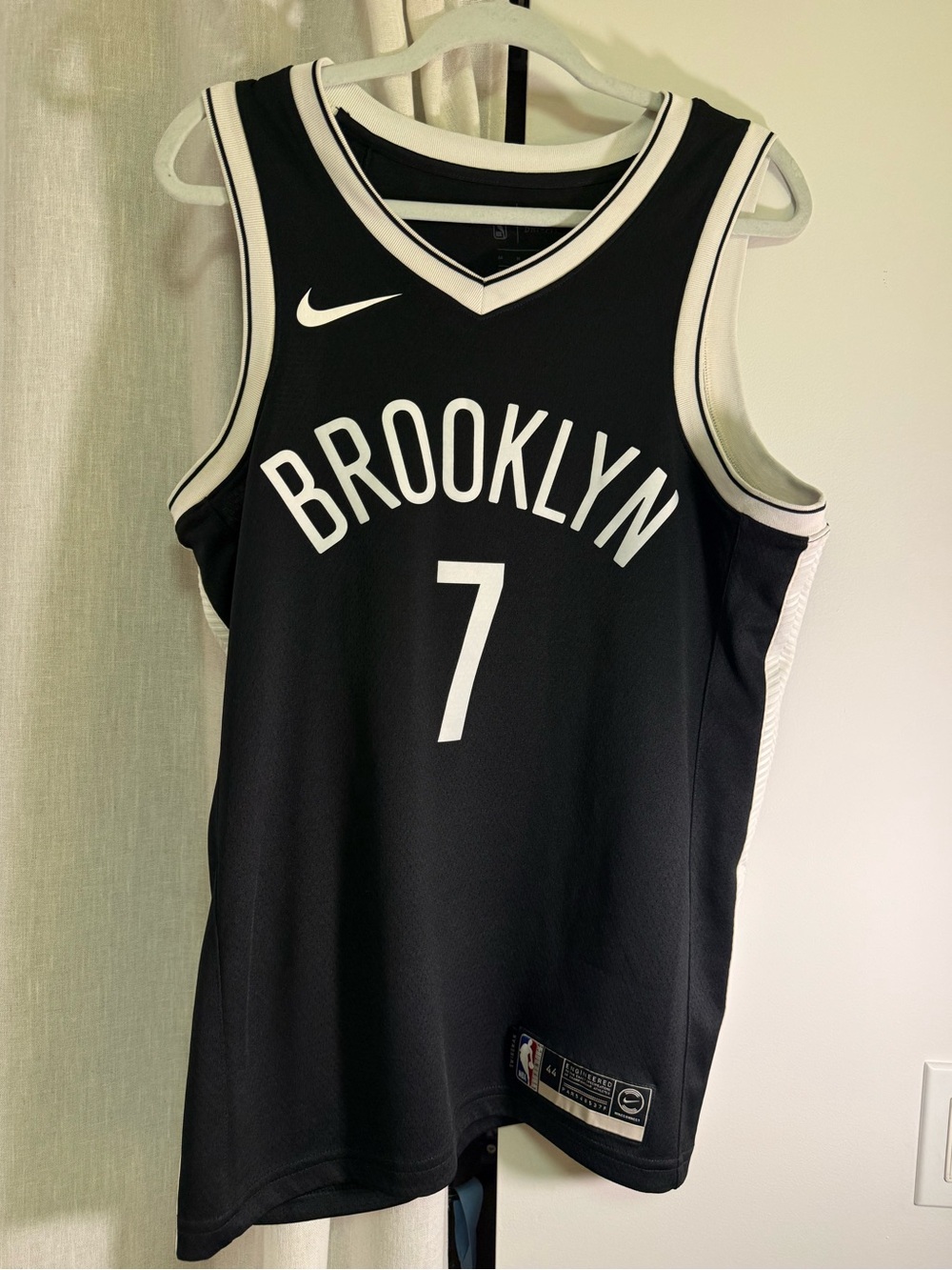 Nike Brooklyn Nets #7 Kevin Durant Black Basketball Jersey